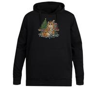 MAGITONE Cher Père Noël Je Peux Vous Expliquer Pull À Capuche Noir Unisexe sans Genre Unisex Black Hoodie Men Women