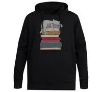 MAGITONE Comment Se Détendre comme Un Chat Pull À Capuche Noir Unisexe sans Genre Unisex Black Hoodie Men Women
