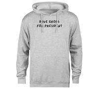 MAGITONE Dave Grohl pour La Présidence Pull À Capuche Gris Unisexe sans Sexe Unisex Grey Hoodie Genderless Pullover