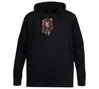 MAGITONE Entré comme Un Agneau Sorti comme Un Lion Pull À Capuche Noir Unisexe sans Genre Unisex Black Hoodie Men Women