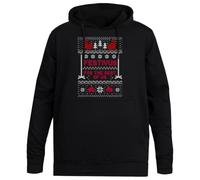 MAGITONE Festivus pour Le Reste D'entre Nous Pull À Capuche Noir Unisexe sans Genre Unisex Black Hoodie Men Women