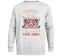 MAGITONE Foreur Directionnel Pull Gris Unisexe Ras du Cou sans Sexe Unisex Grey Jumper Genderless Crewneck
