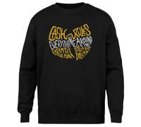 MAGITONE Gravité Noire Pull Noir Unisexe Ras du Cou sans Sexe Unisex Black Jumper Genderless Crewneck