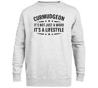 MAGITONE Grognon Ce n'est Pas qu'un Mot Pull Gris Unisexe Ras du Cou sans Sexe Unisex Grey Jumper Genderless Crewneck