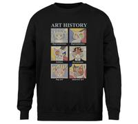 MAGITONE Histoire De l'art Pull Noir Unisexe Ras du Cou sans Sexe Unisex Black Jumper Genderless Crewneck