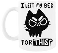 MAGITONE J'ai Quitté Mon Lit Pour Ça Tasse À Café Blanche Tasse À Thé En Céramique White Coffee Mug Ceramic Tea Cup