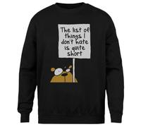 MAGITONE La Liste des Choses Que Je Ne Déteste Pas Pull Noir Unisexe Ras du Cou sans Sexe Unisex Black Jumper Genderless Crewneck