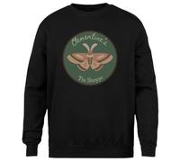 MAGITONE Le Coin du Salon De Thé De Clémentine Pull Noir Unisexe Ras du Cou sans Sexe Unisex Black Jumper Genderless Crewneck
