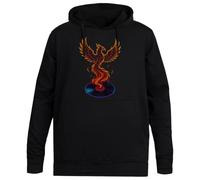 MAGITONE Le Phénix Renaît De Ses Cendres De Vinyle Pull À Capuche Noir Unisexe sans Genre Unisex Black Hoodie Men Women