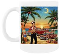 MAGITONE Le Roi Sur La Plage Tasse À Café Blanche Tasse À Thé En Céramique White Coffee Mug Ceramic Tea Cup