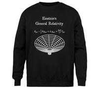 MAGITONE L'équation De La Relativité Générale D'einstein Pull Noir Unisexe Ras du Cou sans Sexe Unisex Black Jumper Genderless Crewneck