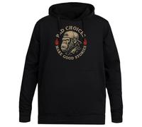 MAGITONE Les Mauvais Choix Font De Bonnes Histoires Pull À Capuche Noir Unisexe sans Genre Unisex Black Hoodie Men Women