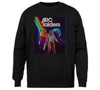MAGITONE Les Pillards De l'arc Pull Noir Unisexe Ras du Cou sans Sexe Unisex Black Jumper Genderless Crewneck