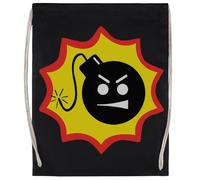 MAGITONE Logo De La Bombe Sérieuse Sam Sac De Sport Unisexe Sac De Sport Noir Unisex Sport Bag Black Gym Sack