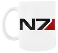 MAGITONE Mass Effect N7 Tasse À Café Blanche Tasse À Thé En Céramique White Coffee Mug Ceramic Tea Cup