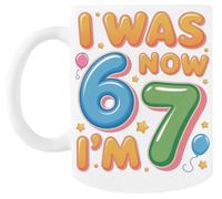 MAGITONE Mon 7e Anniversaire J'ai Maintenant 7 Ans Tasse À Café Blanche Tasse À Thé En Céramique White Coffee Mug Ceramic Tea Cup