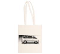 Magitone My Drawing Of The Italian Minivan Car Unisexe Totebag Beige Shopping Sack Réutilisable