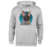 MAGITONE No Pasaran Sweat à Capuche Unisexe Gris Pullover Unisex Grey Hoodie Genderless Pullover