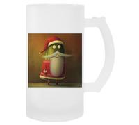 MAGITONE Père Noël Cornichon Tasse À Bière En Verre Avec Poignée Glass Beer Cup Handled Beverage Mug