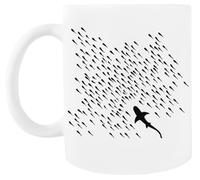 MAGITONE Requin Tasse À Café Blanche Tasse À Thé En Céramique White Coffee Mug Ceramic Tea Cup