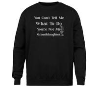 MAGITONE Tu Ne Peux Pas Me Dire Ce Que Je Dois Faire Pull Noir Unisexe Ras du Cou sans Sexe Unisex Black Jumper Genderless Crewneck