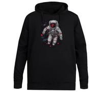 MAGITONE Vagabond Cosmique dans l'espace Profond Pull À Capuche Noir Unisexe sans Genre Unisex Black Hoodie Men Women