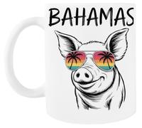 MAGITONE Voyage De Vacances En Famille Aux Bahamas Avec Un Cochon Tasse À Café Blanche Tasse À Thé En Céramique White Coffee Mug Ceramic Tea Cup
