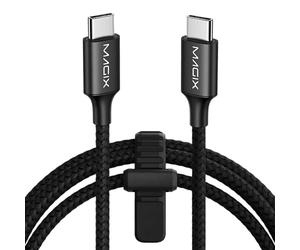 Magix Câble USB C 60W 1M Noir, Charge Rapide PD 3.0 3A, Vitesse de Transfert de Données 480Mo/s, Compatible avec Macbook Pro/Air, iPad Pro 2021/Air 5, Galaxy S23/S22 Ultra, Pixel 7 6