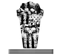 MAGIX-JUICE - Tête de Mort Mudguard avec Serre-câbles pour Le Garde-Boue/Garde-Boue élégant et Garde-Boue Moderne pour Toutes Les Tailles de vélo