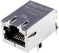 MagJack 10/100Base-TX 5 Transformateur avec LEDs BEL Stewart Connectors 08B0-1X1T-03-F RJ45 embase femelle horizontale
