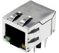 MagJack Gigabit Ethernet 8 Transformateur avec LEDs Tab down BEL Stewart Connectors SI-61001-F RJ45 embase femelle horizontale