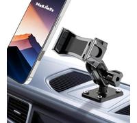 MAGJIEYX Support de Téléphone pour Voiture avec Base de Perçage Stable pour Tableau de Bord de Camion ou Bateau Rotation à 360° pour iPhone 17 16 15 14 Samsung (4,7 à 7 pouces) et tous les Smartphones