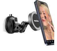 MAGJIEYX Support Magnétique pour Téléphone, Portable Support Téléphone Universel à Ventouse pour Miroir vitre carrelage Aimant Puissant 360° Rotatif pour iPhone 17 16 15 Samsung Tous Les Smartphones