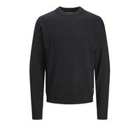 Jack & Jones Jjejack Knit Crew Neck Sn Pull en Tricot, Noir, L Homme
