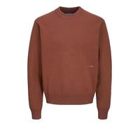 JACK & JONES Jorvesterbro Knit Crew Neck Sn Pull en Tricot, Marron, L Homme