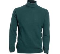 Maglifilo - Col roulé pour homme 100 % laine fine 12 - Pull col roulé homme, élégance et confort parfaits pour toutes les occasions - Vêtement polyvalent et raffiné, Vert forêt, Large