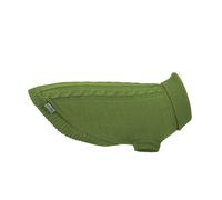 Record - Pull pour Chien Willy. Pull col Haut, Motif tressé, Trou Laisse et passejambe élastique. | Vert, XXS - Longueur Dos 25 cm