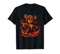 Magma Bear Volcanic Heart Fiery Cute Rage T-Shirt