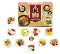 Magma Brick 10 Plats de Petit déjeuner Assortis - Nourriture Miniature, Nourriture Minuscule pour Maison de poupée décorative, Maison de poupée, Diorama échelle 1:12, 1/12