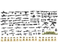 Magma Brick: Armes placées dans la deuxième Guerre Mondiale pour Personnaliser Jeux de Construction Mini Figure/MOC. 100 Piece