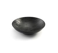 Magma Noir - Assiette salade et pâtes 19 cm (lot de 6) Médard de Noblat