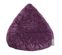 Magma Pouf en Peluche, Taille XL, Environ 220 l, Couleur Aubergine