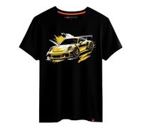Magmatic - T Shirt 911 GT3 RS Voiture Sportive pour Homme Unisex Enfant, Collection Splash Car Tee Shirt Noir Premium 100% Coton, Cadeau Voiture de Sport, passionné d'automobile, Fan de Voiture