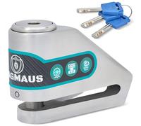 Magmaus® MBL01 Antivol Bloque Disque Moto avec 3 Clés - Acier Inoxydable 304, Goupille 10 mm Anti-Perçage | Bloc Disque de Sécurité pour Scooter, Vélo, Trottinette Électrique