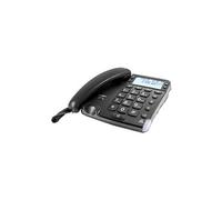 DORO Magna 4000 - Téléphone filaire avec ID d'appelant/appel en instance - noir Noir