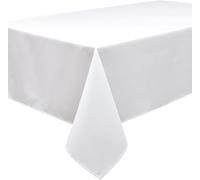 Magna Collection Nappe rectangulaire 140x200 cm - 100% coton blanc - Lavable et réutilisable - Idéale pour Noël, repas, fêtes et décoration saisonnière