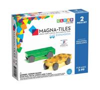 Magna Tiles Cars 2 pièces - Pièces magnétiques de Construction 3D