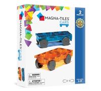 MAGNA-TILES Cars - Kit de construction magnétique 2 pièces Bleu et orange