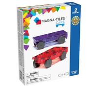 MAGNA-TILES Cars - Kit de construction magnétique 2 pièces violet et rouge La marque originale de construction magnétique