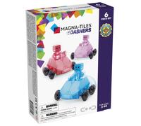 Magna-Tiles Dashers 6-Piece Set, Toy Car Set, 3 years(a), Blue, Purple, Red